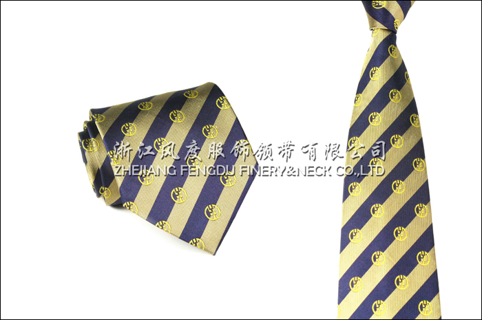 農行 色織滌絲領帶