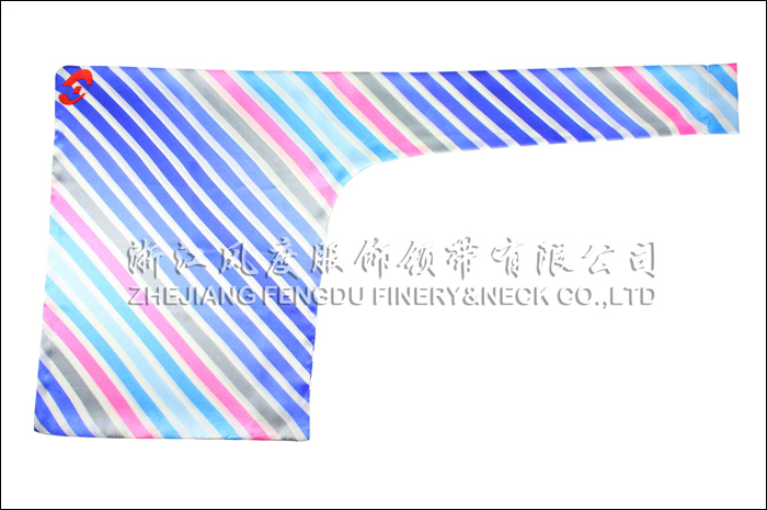 河南農村信用合作社 真絲雙層刀型絲巾