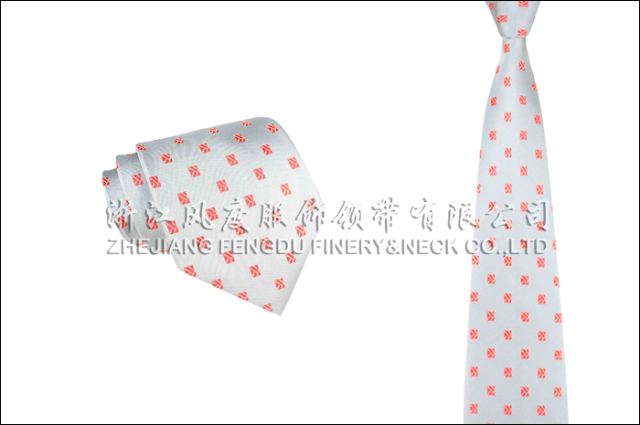 番城銀行 色織滌絲領帶