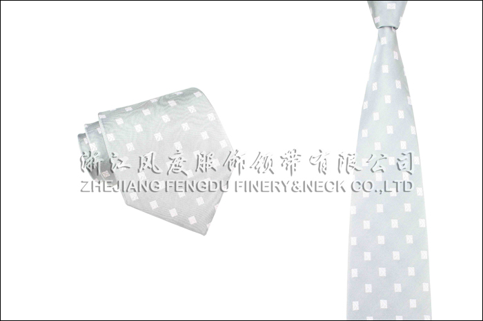 番城銀行 色織滌絲領帶