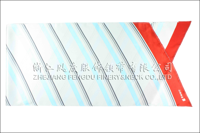 番城銀行 真絲中長巾 規格：115x30cm