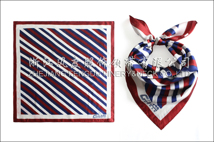 廣東廣電網絡 真絲小方巾 規格：53x53cm