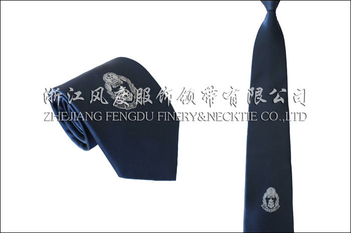 交通執法 色織滌絲領帶