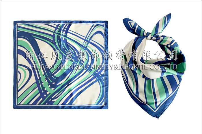 貴州高速 仿絲小方巾 規格：53x53cm