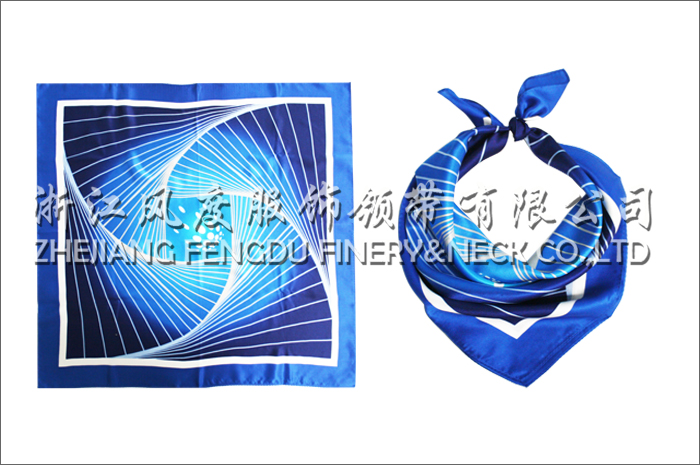 上海自然博物館 真絲中方巾 規格：65*65