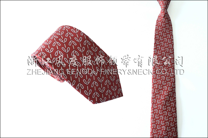 印花真絲商務領帶