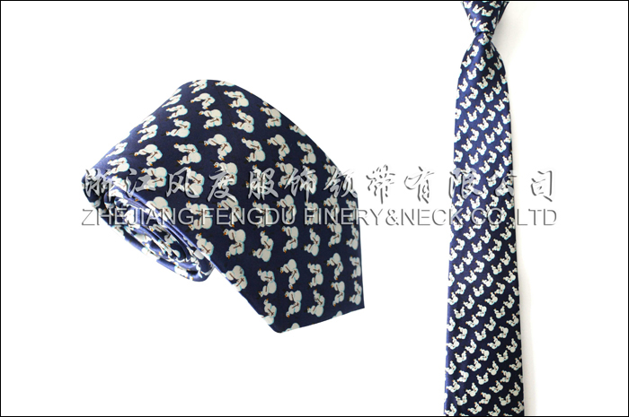 印花真絲商務領帶