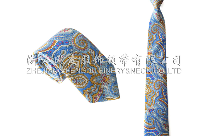 印花真絲商務領帶