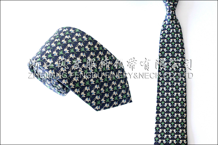印花真絲商務領帶