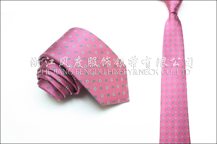 2018春秋色織真絲商務領帶
